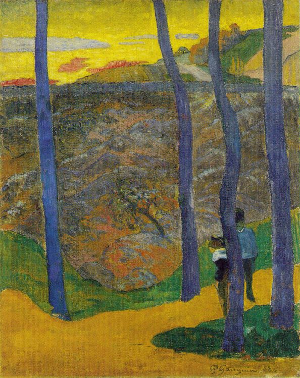 Arbres bleus - Gauguin