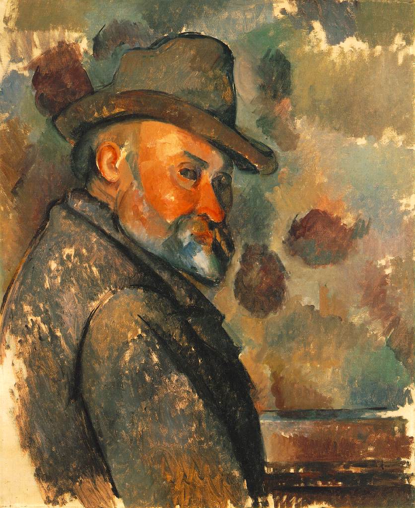 Autoportrait avec chapeau mou - Cézanne