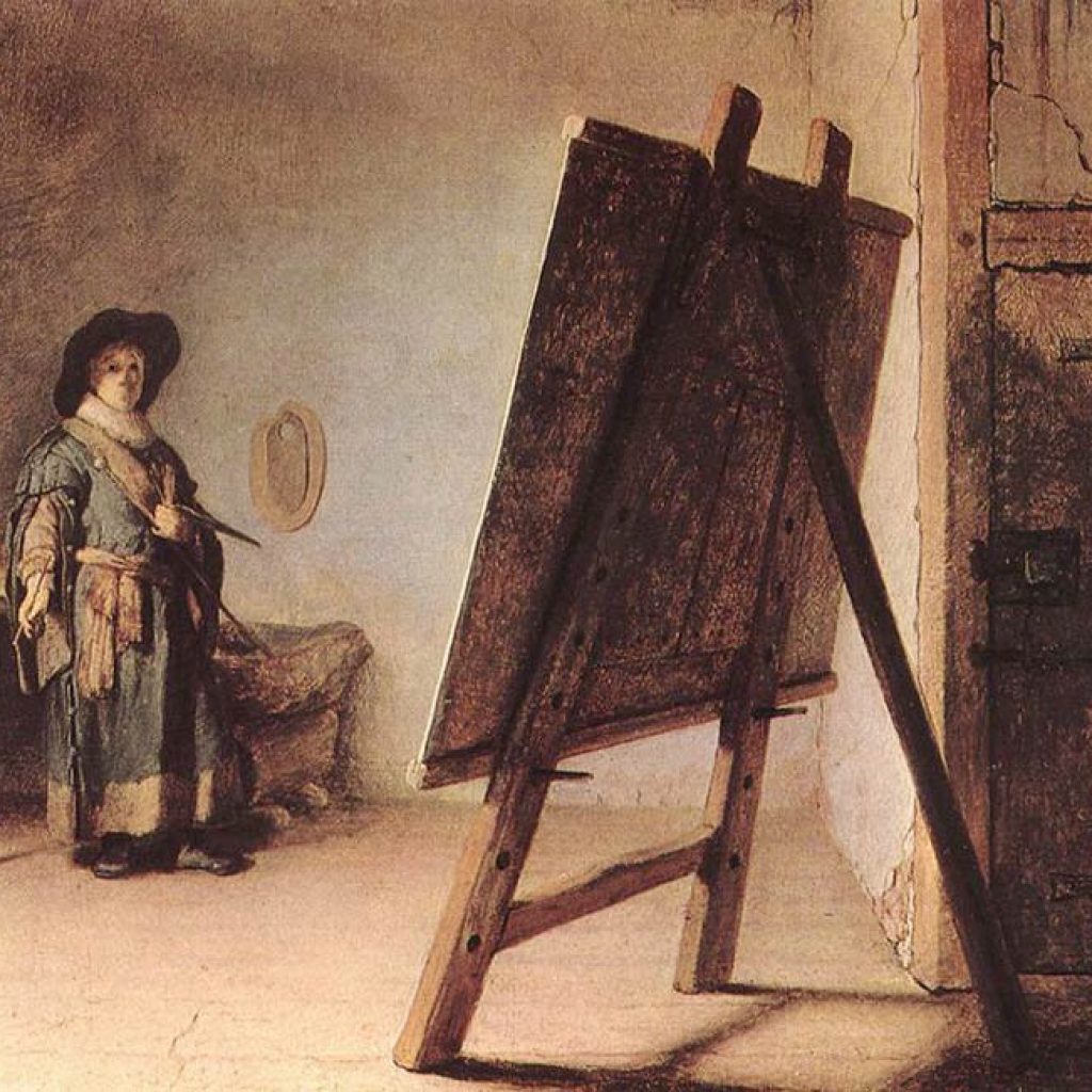 Autoportrait avec chevalet - Rembrandt