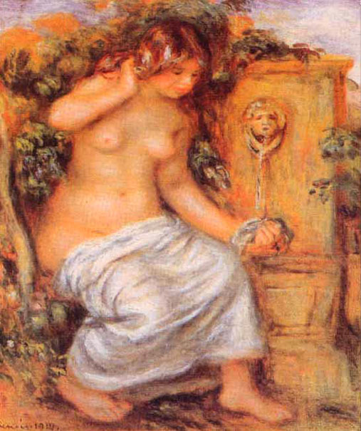 Baigneuse à la fontaine - Renoir