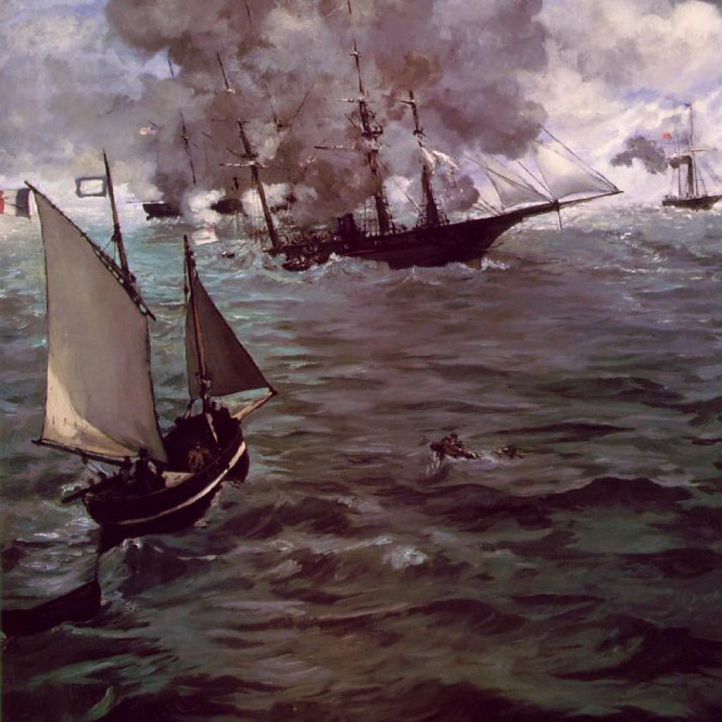 Bataille de Kearsarge et l'Alabama - Manet