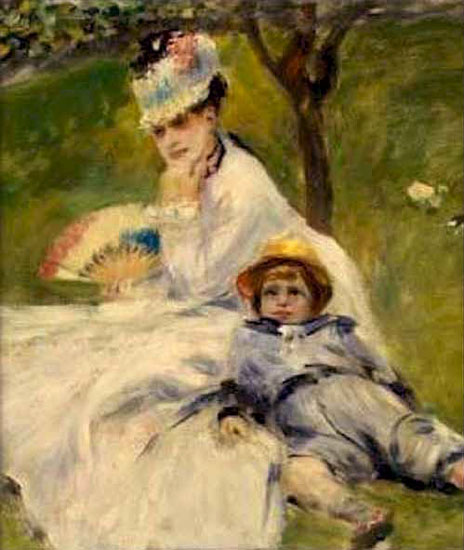 Camille Monet et son fils Jean - Renoir