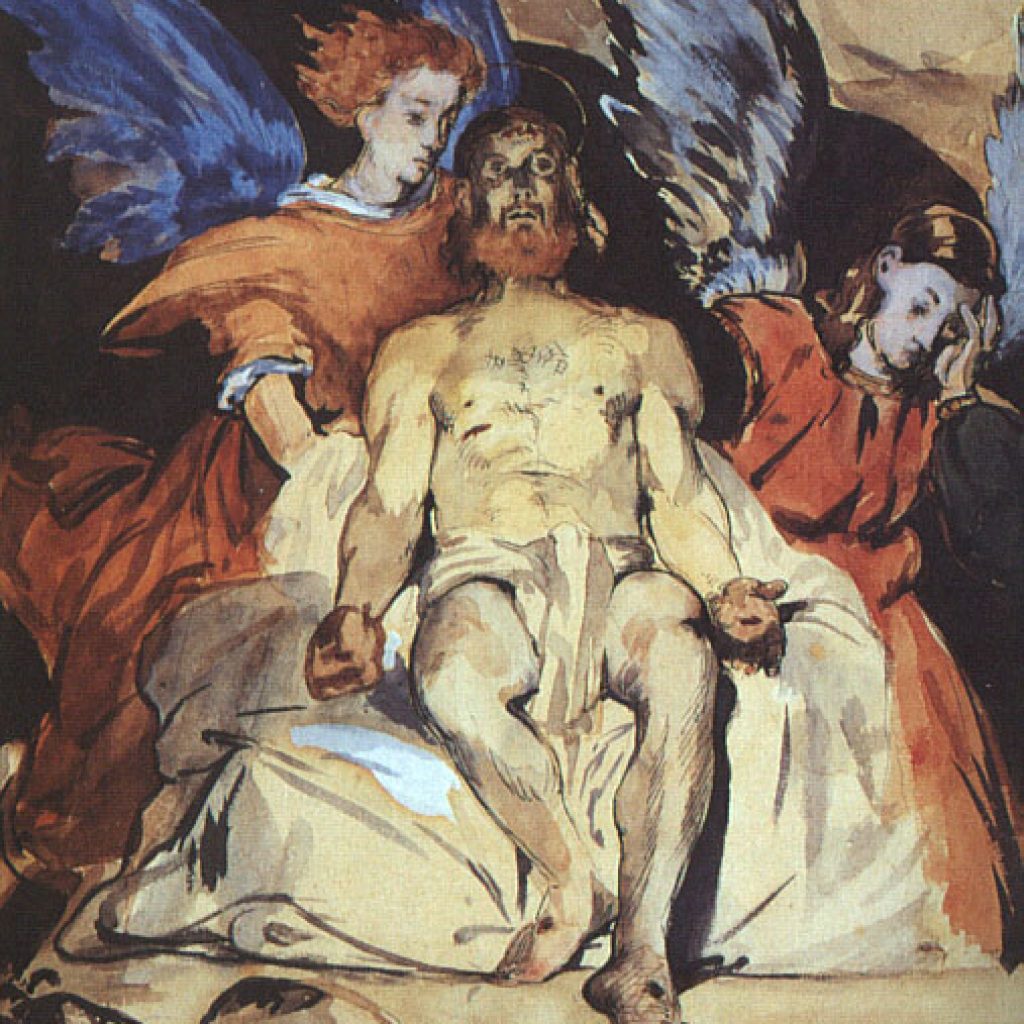 Christ avec des anges - Manet