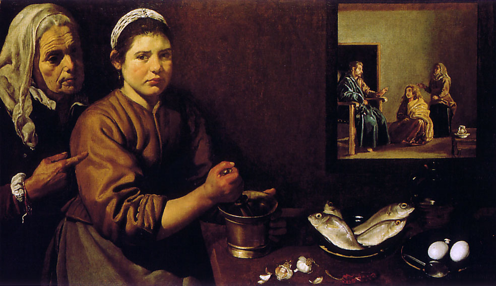 Christ dans la maison de Marthe et Marie - Velazquez