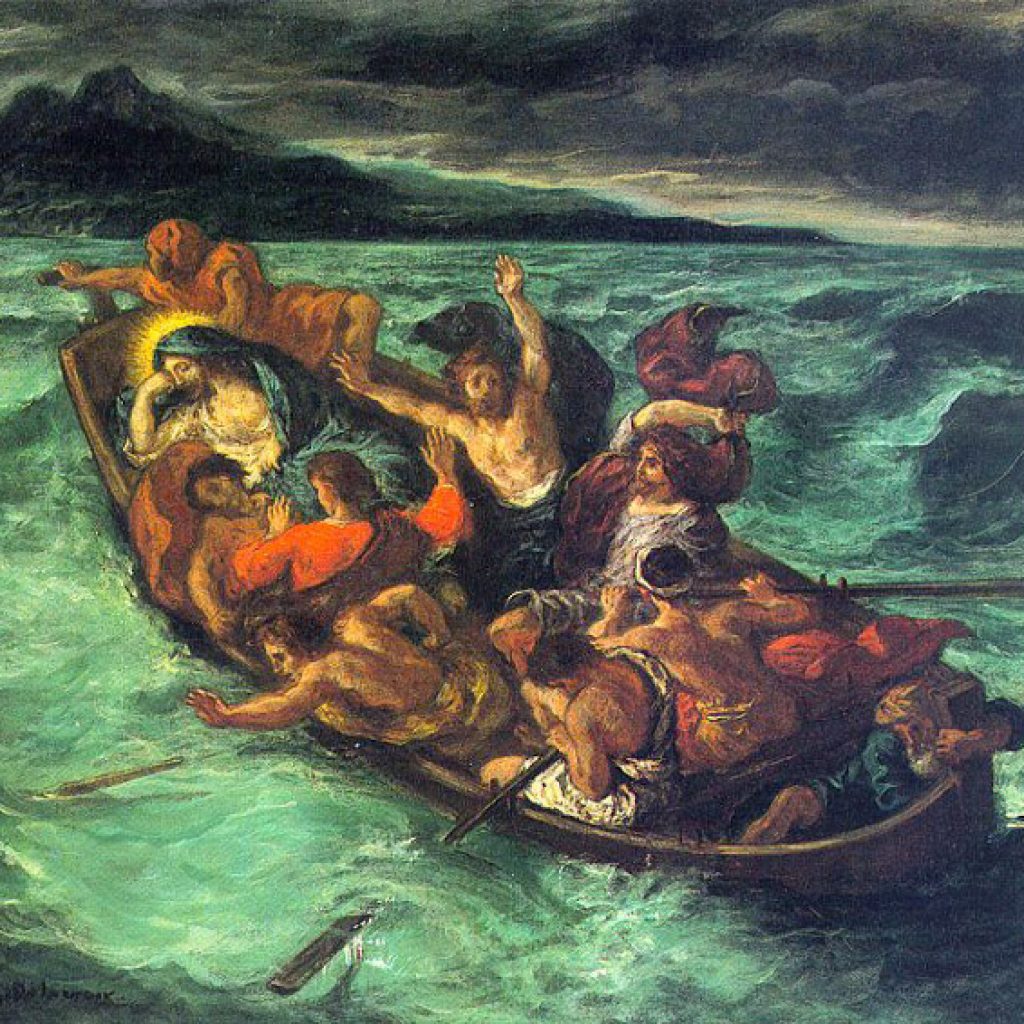 Christ sur le lac de Genesareth - Delacroix