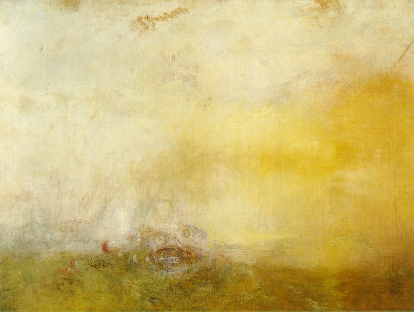 Coucher de soleil avec monstres marins - Turner