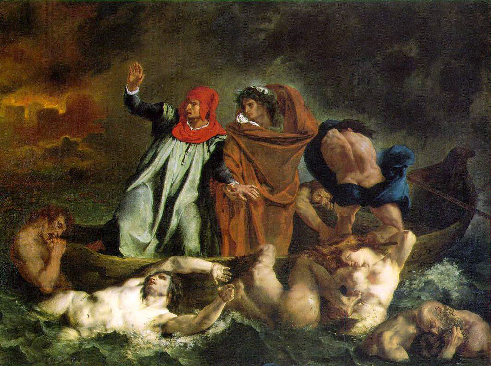 Dante et Virgil en enfer - Delacroix