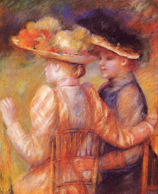 Deux femmes dans un jardin - Renoir