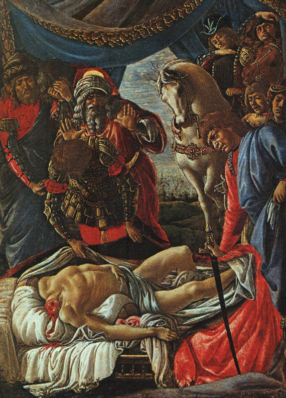 Découverte du meurtre d'Holophernes - Botticelli