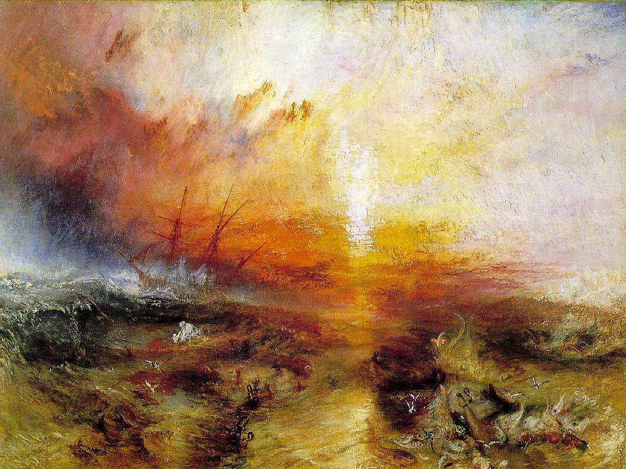 Esclaves jetant par-dessus-bord les morts et mourants - Turner