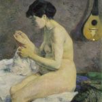 Etude de nu ou Suzanne cousant - Gauguin