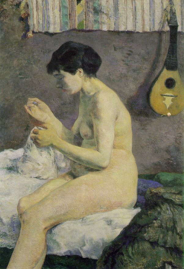 Etude de nu ou Suzanne cousant - Gauguin