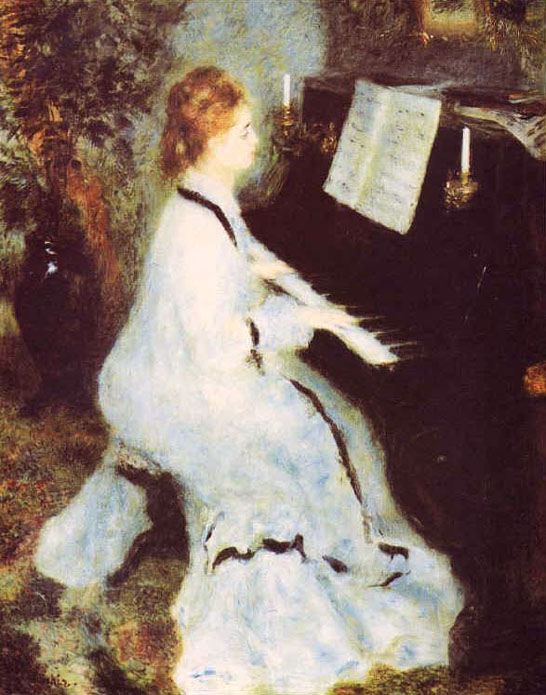 Femme au piano - Renoir