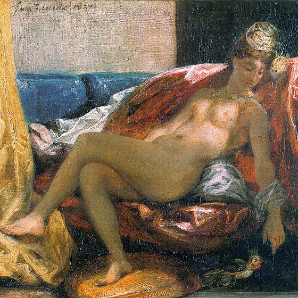 Femme avec un perroquet - Delacroix