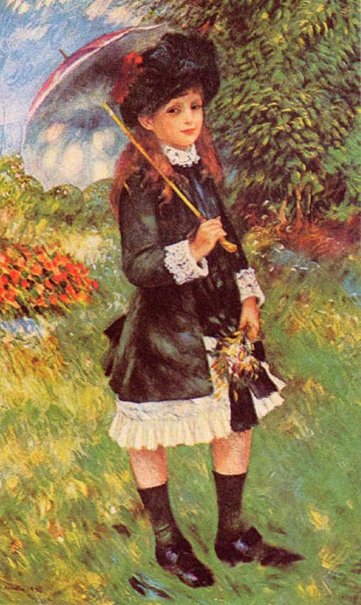 Fillette au parc - Renoir