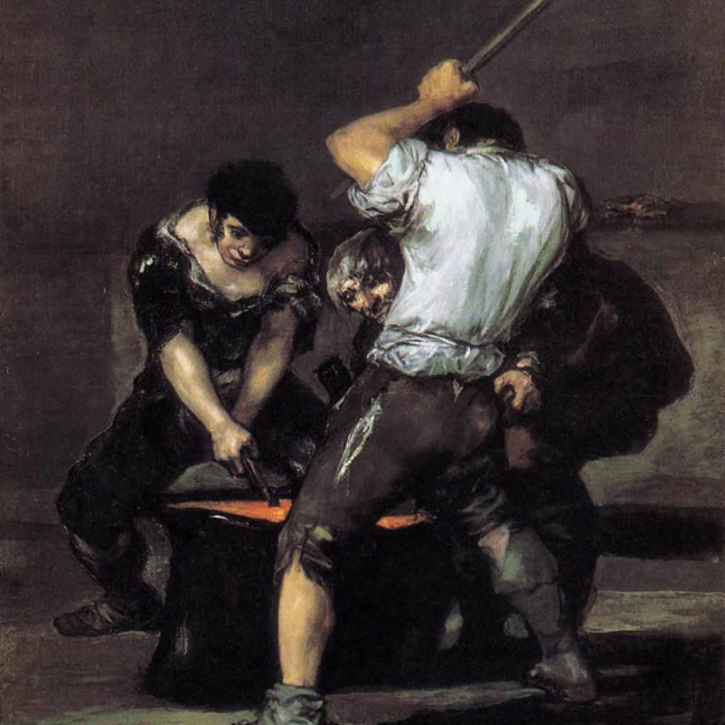 Forgerons au travail - Goya