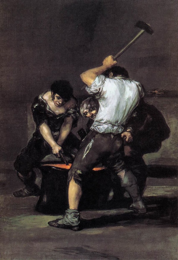 Forgerons au travail - Goya