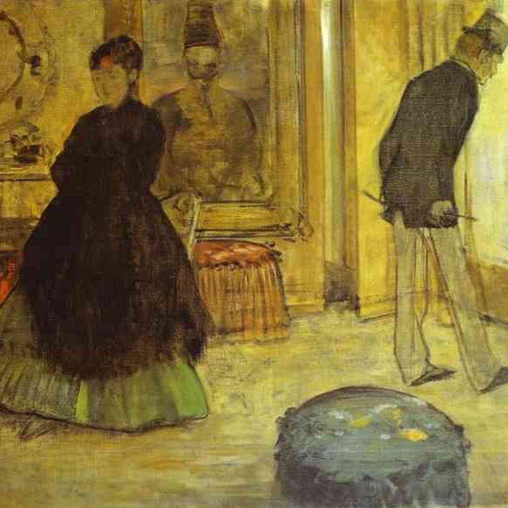 Intérieur avec deux personnages - Degas