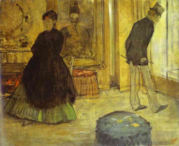 Intérieur avec deux personnages - Degas