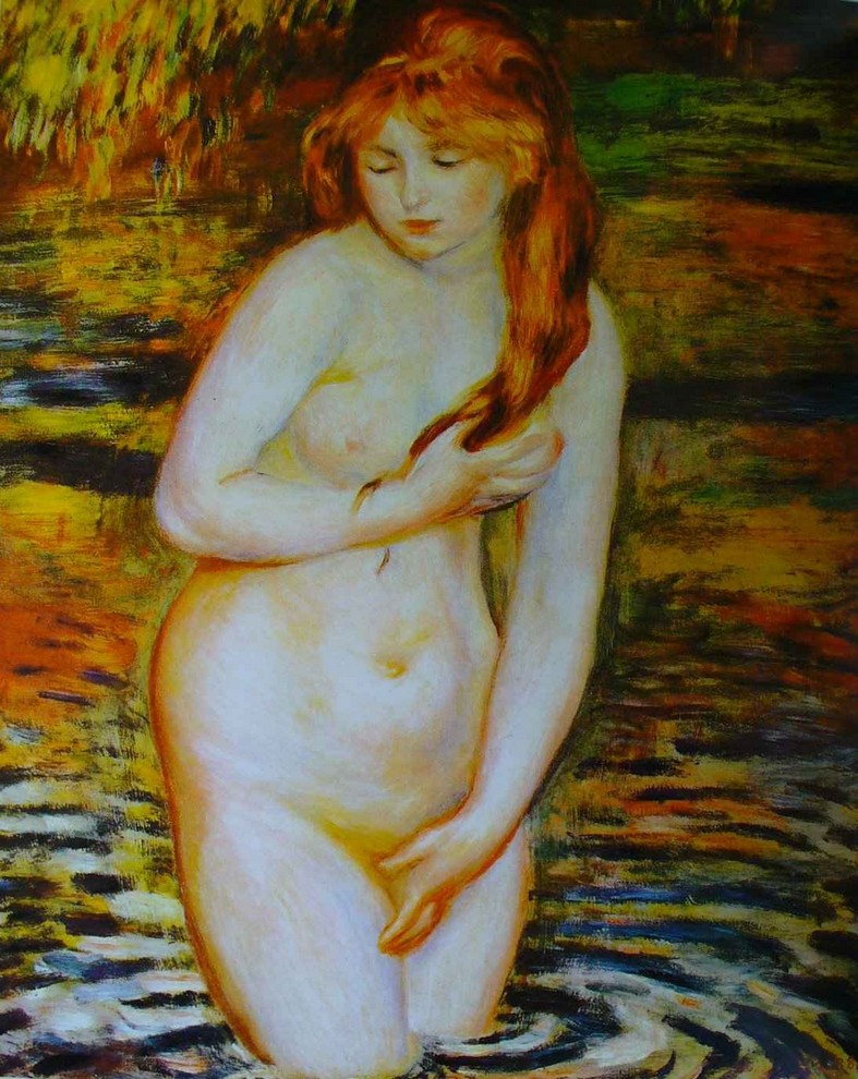 Jeune femme se baignant - Renoir