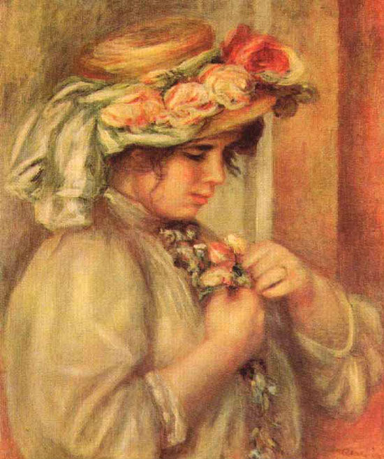 Jeune fille au chapeau - Renoir