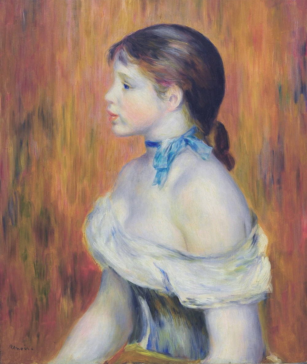 Jeune fille au ruban bleu - Renoir