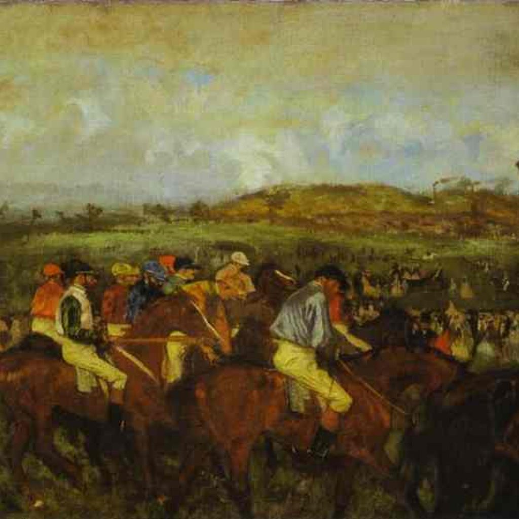 Jockeys avant le départ - Degas