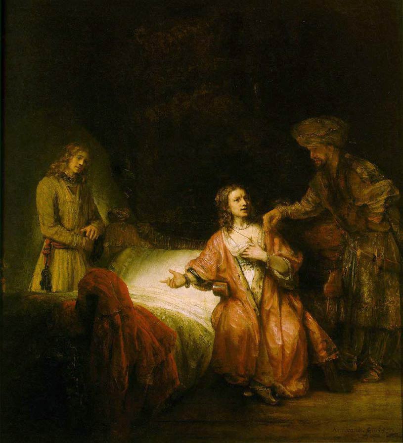 Joseph accusé par la femme de Potiphar - Rembrandt