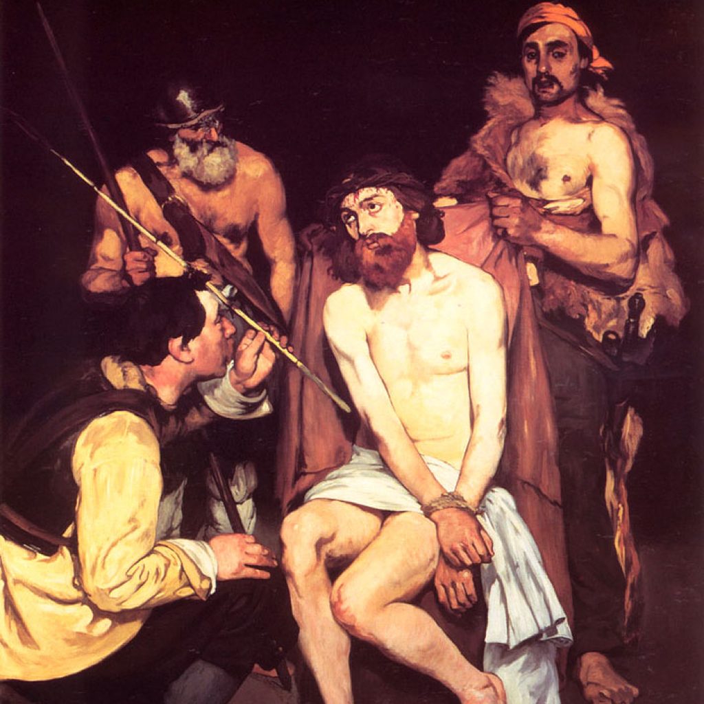 Jésus moqué par les soldats - Manet