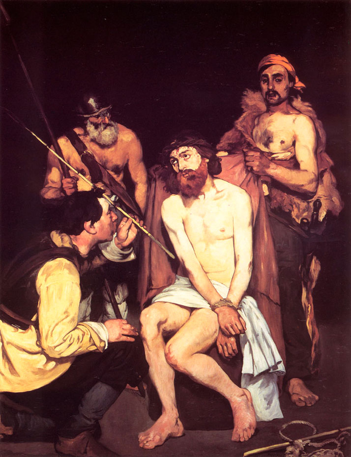 Jésus moqué par les soldats - Manet