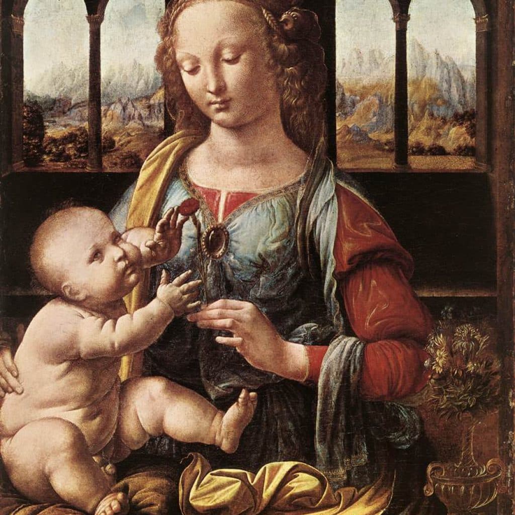 La Madonne à l'oeillet - De Vinci