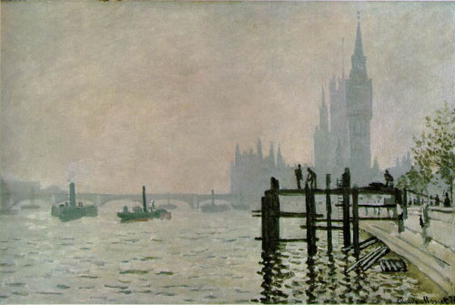 La Tamise à Westminster - Monet