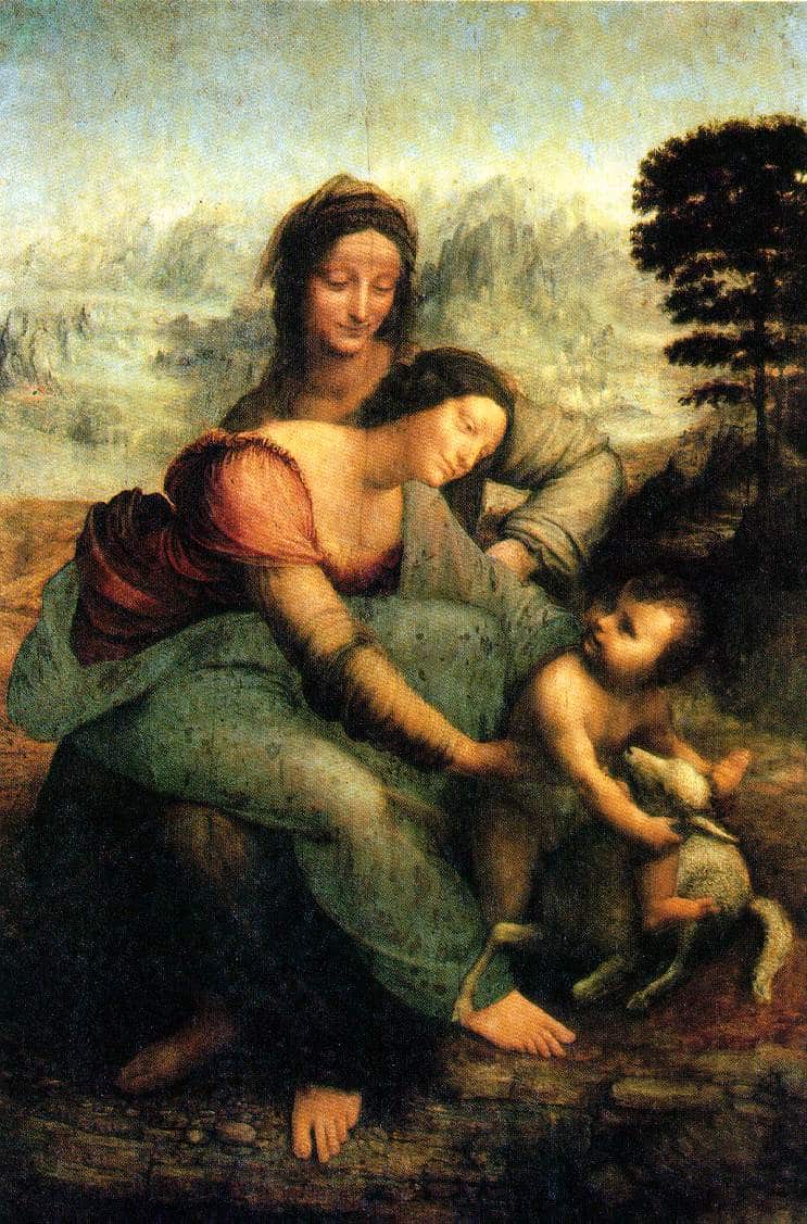 La Vierge et son enfant avec St Anne - De Vinci