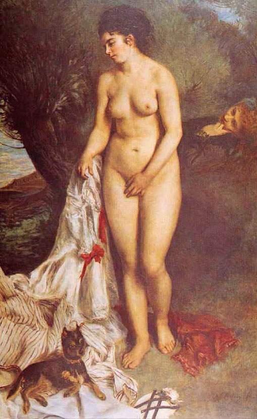 La baigneuse au griffon - Renoir