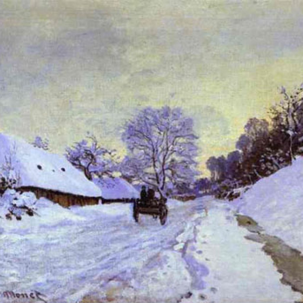 La charrette - Monet