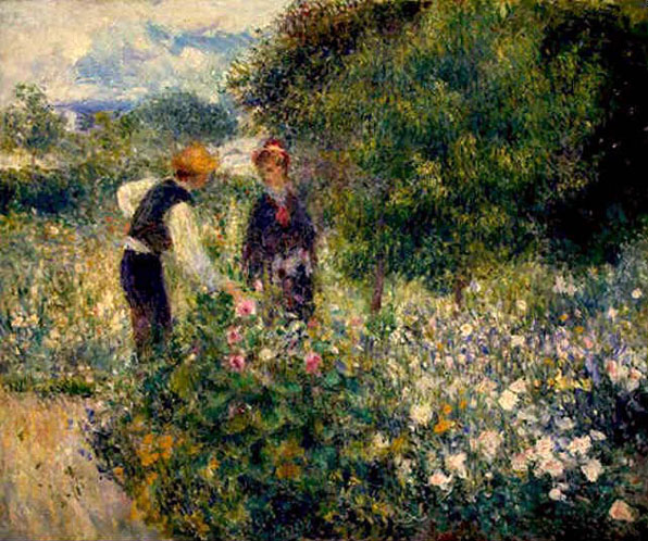 La cueuillette des fleurs - Renoir