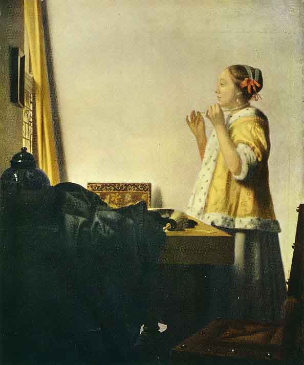 La dame au collier de perles - Vermeer