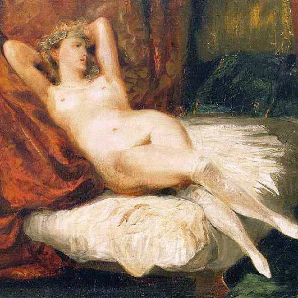 La femme aux bas blancs - Delacroix