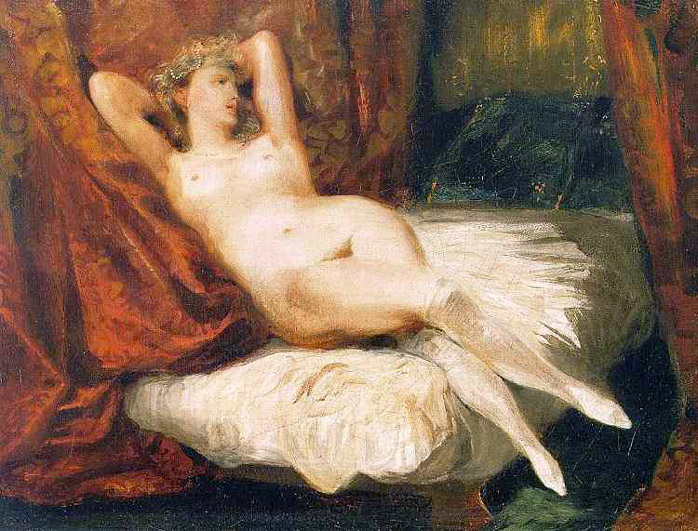 La femme aux bas blancs - Delacroix