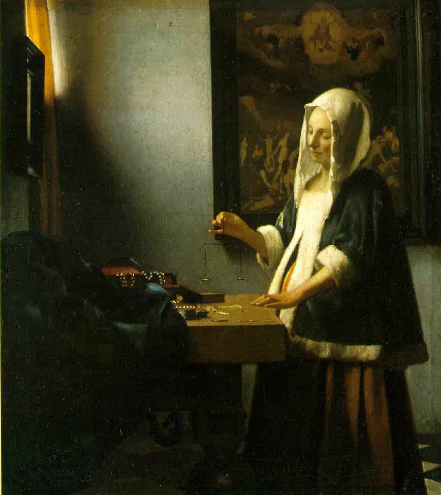 La femme portant une balance - Vermeer