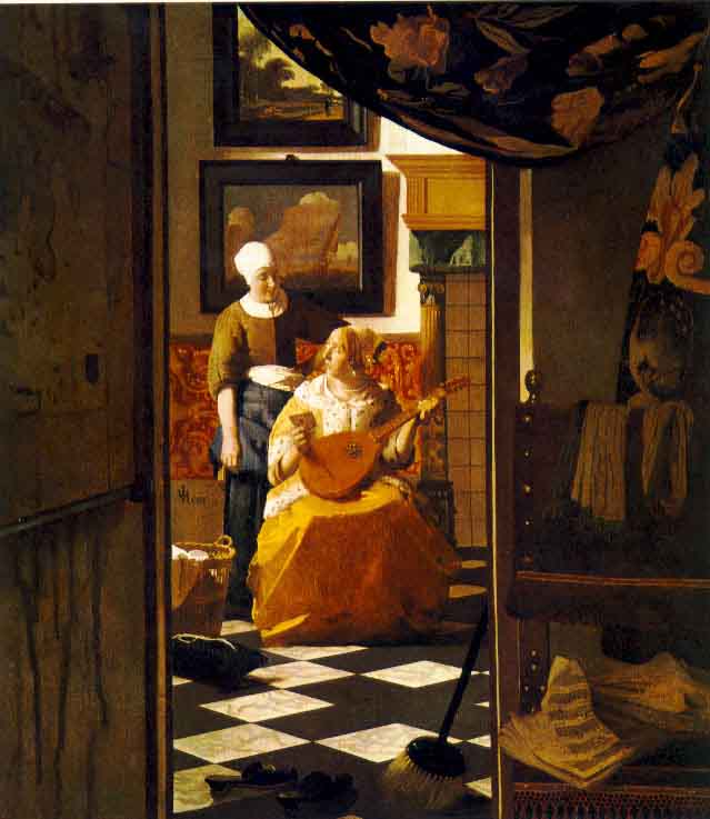 La lettre d'amour - Vermeer