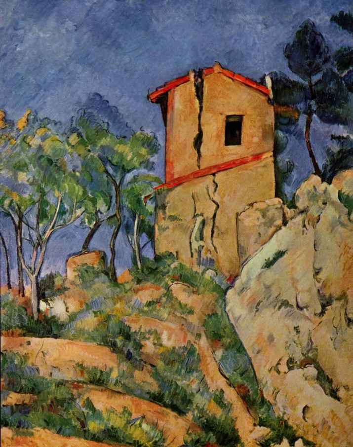 La maison au murs fendus - Cézanne
