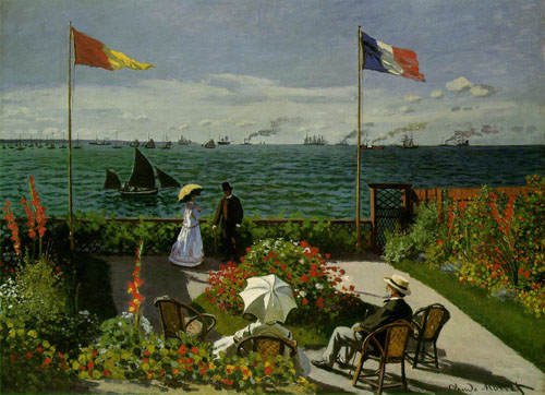 La plage de Sainte-Adresse - Monet