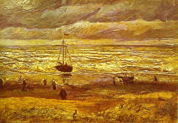 La plage de Schéveningue - Van Gogh
