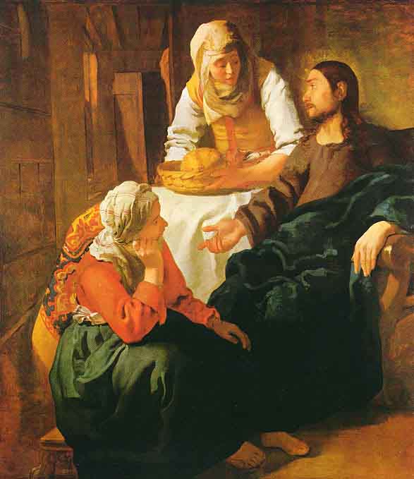 Le Christ dans la maison de Marthe et Marie - Vermeer