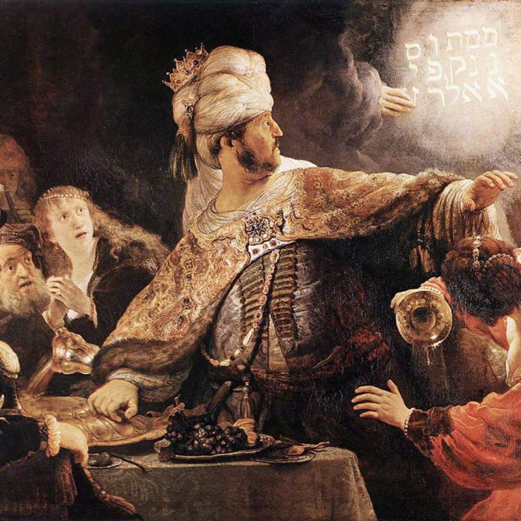 Le festin de Beltschatsar - Rembrandt