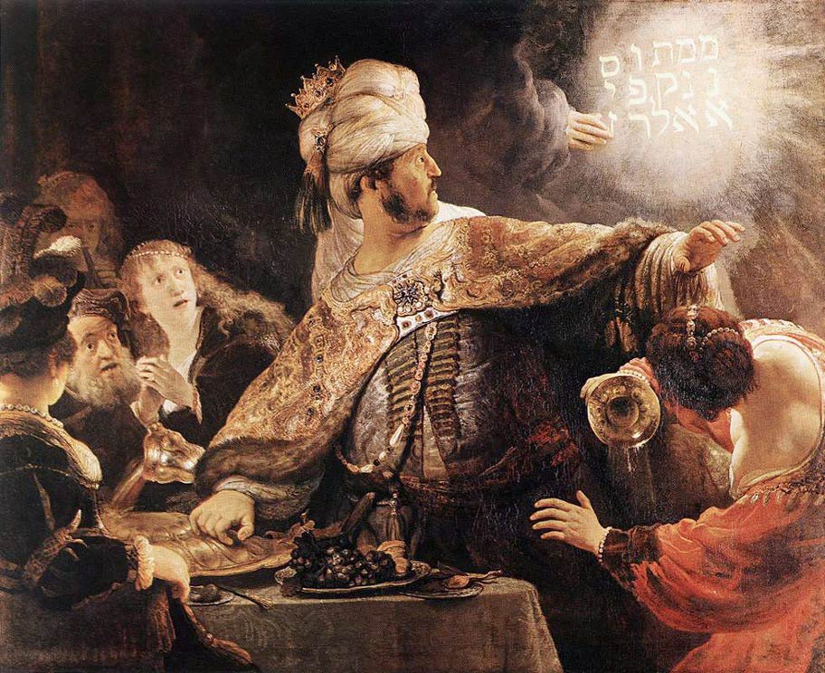 Le festin de Beltschatsar - Rembrandt