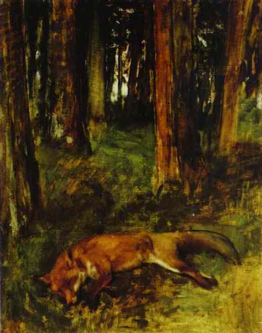 Le renard mort - Degas
