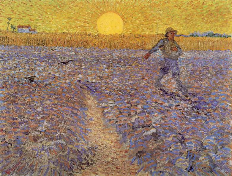 Le semeur au soleil couchant  - Van Gogh