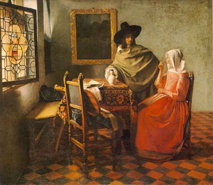 Le verre de vin - Vermeer